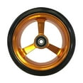 thumbnail image 2 of RIANTWHEEL , 5 X 1.4 Pouces, Roues en PU, Roulettes de Fauteuil Roulant, Jante en Aluminium, une Paire (Or), 2 of 4