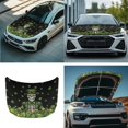 thumbnail image 7 of Yuyamidu Skull Car Hood Cover Green Leaf Auto Rearview Protection Cover 3 Pack Vehicle Front Hood Cover for Car Side Mirror Covers St. Patrick's Day Car Exterior Accessories, 7 of 7
