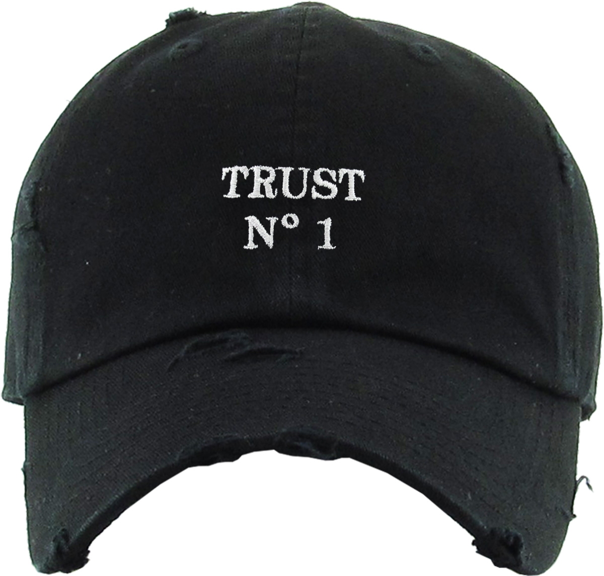 Trust No 1 Vintage Distressed Dad Hat Baseball Cap Polo Style - image 2 of 4