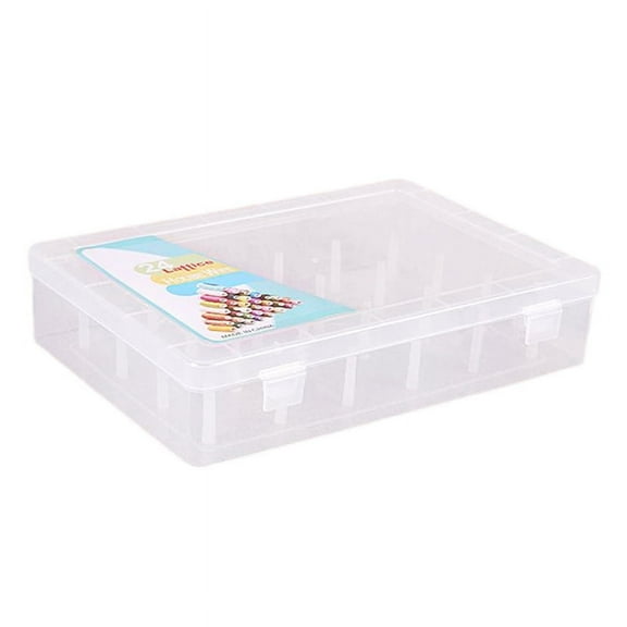 Large Empty PP Transparent Storage Container Sewing Thread Holder