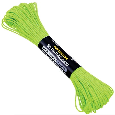 

Atwood Rope MFG 95 Paracord - Neon Green Reflective- 100ft