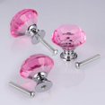 thumbnail image 3 of 10PCS Pink Crystal Door Knobs for Cupboards and Cabinets with Screws, Crystal Handles for Drawers, Door Knob for Dressers, Elegant and Delicate, Refle, 3 of 5