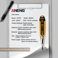 thumbnail image 4 of ANENG LCD Digital Display Voltage Test Pen Voltage Detector Tester (Red), 4 of 9