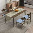 thumbnail image 2 of Gymax 2PCS Wooden Dining Chair Linen Fabric Upholstered Kitchen Chairs w/ Padded Seat, 2 of 10