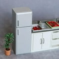 thumbnail image 3 of Refrigerador de a 1:12 para muebles de cocina casa de accesorio DIY escenas de la decoración- Vintage Salvador Dali Casa de muñecas en miniatura, 3 of 10