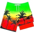 thumbnail image 3 of Lullu Boys Summer Beach Swim Trunks with Compression Liner Quick Dry Stretch Swim Shorts, Sizes 2-14, 3 of 3