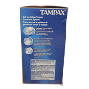 Tampax Cardboard Tampons Super Plus Absorbency, Anti-Slip Grip, LeakGuard Skirt, Unscented, 40 Count