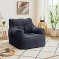 thumbnail image 2 of Baxluxe Bean Bag Chairs for Adults Kids Comfy Reading Chair Living Room Couch Home Sofa with Armrest Bean Bag Sofa with Filler Memory Foam Fluffy Lazy Sofa, 2 of 8