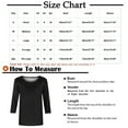 thumbnail image 3 of LEEYNEER Womens Tops Summer Loose Fit Solid Loose T-Shirt Mid-Length 3/4 Sleeves Blouse Round Neck Casual Gifts for Women, 3 of 5