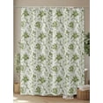 thumbnail image 4 of Sage Green Leaves Shower Curtain Set ，Waterproof Fabric Shower Curtains Abstract Vintage Country Texture Shower Curtains for Bathroom,Bathroom Decor 72"x84", 4 of 6