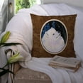 thumbnail image 3 of Carolines Treasures SS8376PW1414 Starry Night Samoyed Fabric Decorative Pillow, 14Hx14W, multicolor, 3 of 4