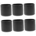 thumbnail image 4 of HAKIDZEL 50Pcs Round Furniture Leg Cover Pvc Black For Chair Legs Floor Protector 0.98X0.98In, 4 of 8