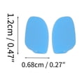 thumbnail image 3 of Repuestos de Almohadillas para Gafas Unique Bargains, 5 Pares, Almohadillas de Nariz con Patrón, 0.47"x0.27", Azul Cielo, 3 of 5