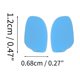 thumbnail image 3 of Repuestos de Almohadillas para Gafas Unique Bargains, 5 Pares, Almohadillas de Nariz con Patrón, 0.47"x0.27", Azul Cielo, 3 of 5