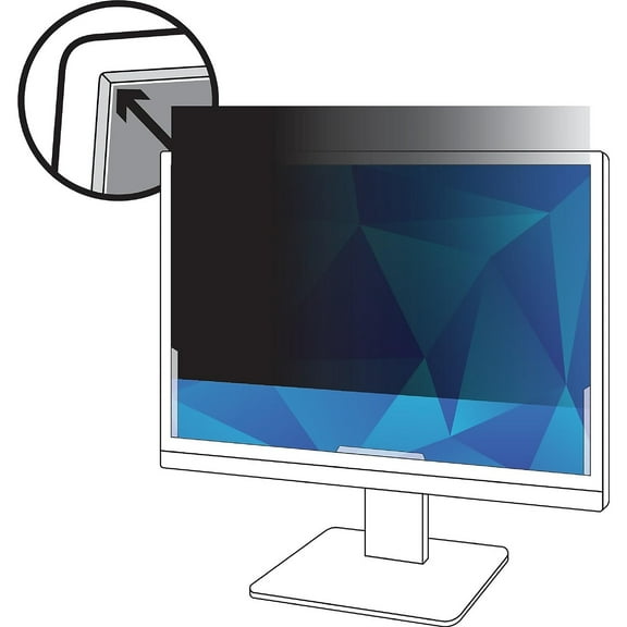 3M™ Privacy Filter Screen for Monitors, 20" Widescreen (16:9), PF200W9B