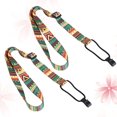 thumbnail image 2 of MasteelfCA 2pcs Ethnic Style Colorful Ukulele Strap Thermal Transfer Ribbon Durable Little Guitar Belt Instrument Guitar Part Accessories, 2 of 8