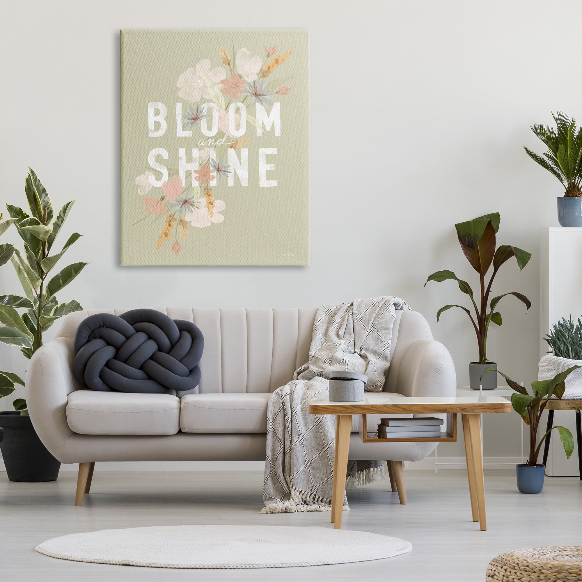 Stupell Industries Bloom & Shine Floral Herbs Botanical & Floral Painting Gallery Wrapped Canvas Print Wall Art, 36 x 48