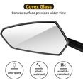thumbnail image 4 of Red---Bike Mirrors, 360° Rotatable Cycling Rearview Mirrors, Wide Angle Safe Shockproof Bicycle Mirror, Ebike Universal Fit Accessories 1 Pair (Red) (G Need ), 4 of 5
