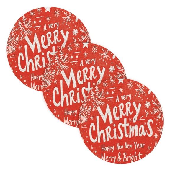 BZSMCE Mats for Pots,Pans Place Full Pattern for Christmas Day Simple Style Pattern Pot Mats