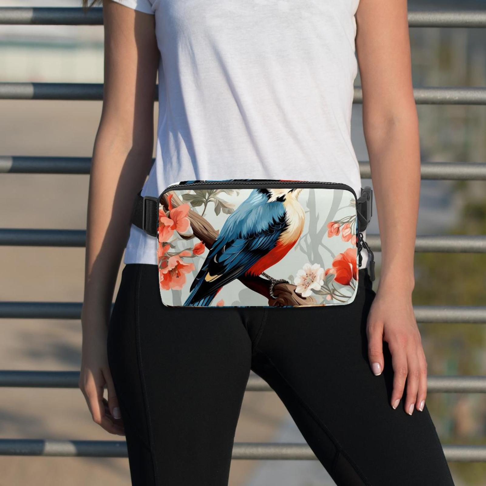 Woodpecker Fanny Packs Running Belt Belt Bag Lightweight Adjustable with Extension Strap Unisex