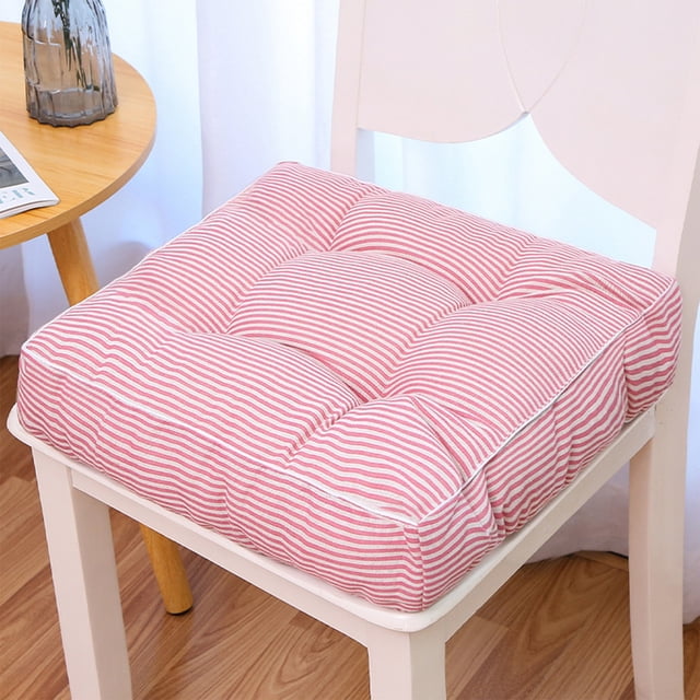 Dvkptbk Square Polyester Cotton Cushion Chair Office Cushion Classroom Stool Student Butt Pad Chair Cushion Floor Butt Pad Squares Cotton and Linen Cushion Squares Chair Cushion Home Essentials
