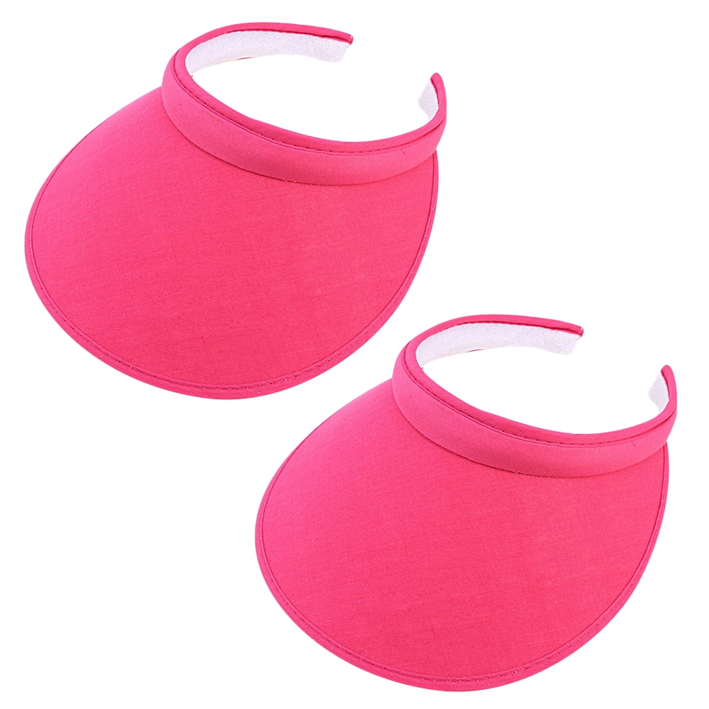 Mlqidk 2 Pack Sun Visor Hats Women Men Clip On Wide Brim Visors Cap