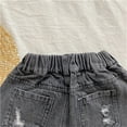 thumbnail image 7 of oqasdz Girls Shorts Toddler Baby Children Jeans Comforable Loose Ripped Soft Elastic Waist Denim Shorts Size 1 Y-2 Y, 7 of 7