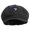 Black, variant on Flying Swallow Embroidered Cotton Elastic Big Size Newsboy Cap - Purple 2XL-3XL