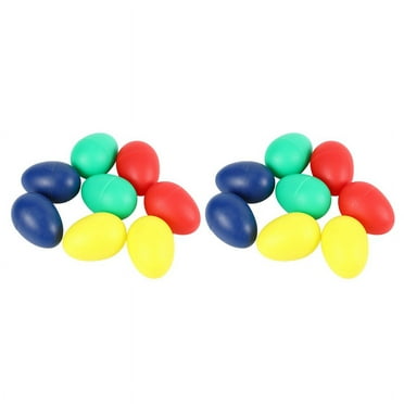 16Pcs Playful Plastic Percussion Musical Egg Maracas Egg Shakers - 4 Different Colors