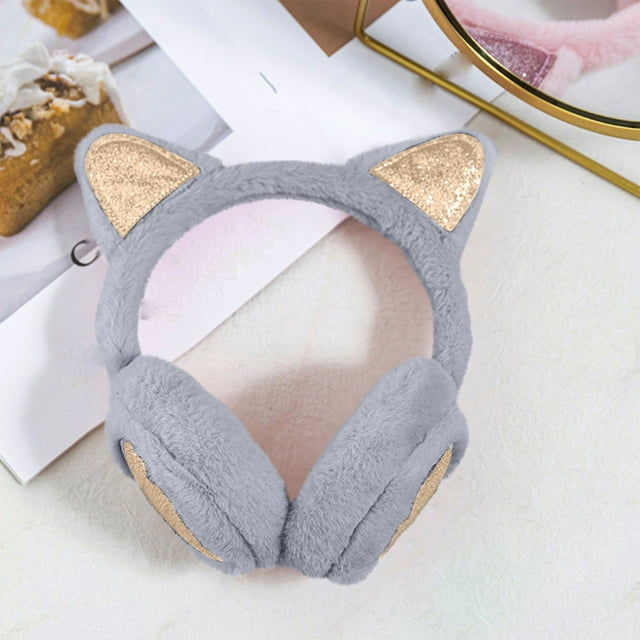 hengsof Mignons Cache-Oreilles Animaux Chauds Cache-Oreilles Chat Confortables pour Filles Garçons Enfants