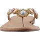 thumbnail image 3 of Sandalia Mujer Top Moda Casual Flat dorado 25, 3 of 4