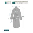 thumbnail image 3 of PAVILIA Plush Hooded Robe For Women | Grey, Fluffy Soft Bathrobe With Hood | Fuzzy Warm Spa Robe, Cozy Fleece Long Robe | Satin Trim, Large-X-Large, 3 of 9