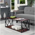 thumbnail image 1 of Convenience Concepts Table Basse Diamant en Métal Noir Finition Bois Expresso, 1 of 3