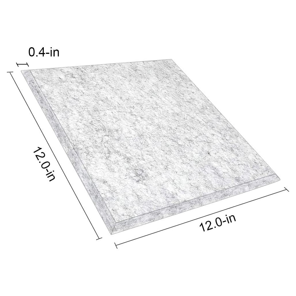 12PCS Acoustic Absorption Panel 12 Inch x 12 Inch x 0.4 Inch Sound Proof Padding for Wall Decoration Acoustic Treatment