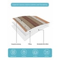 thumbnail image 5 of Quilts King Size Bedding Set, Burnt Orange Brown Lightweight Quilted Comforter, Farmhouse Vintage Wooden Soft Reversible Bedspread Coverlet with Pillow Covers for All Season, 96" x 106", 5 of 7