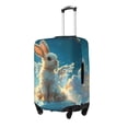 thumbnail image 1 of Wukai Cute Angel Winged Rabbit Elastic Luggage Cover: Personalized Protection for Your Suitcase - Fits 19~29-inch, Washable & Durable Travel Companion-X-Large, 1 of 7