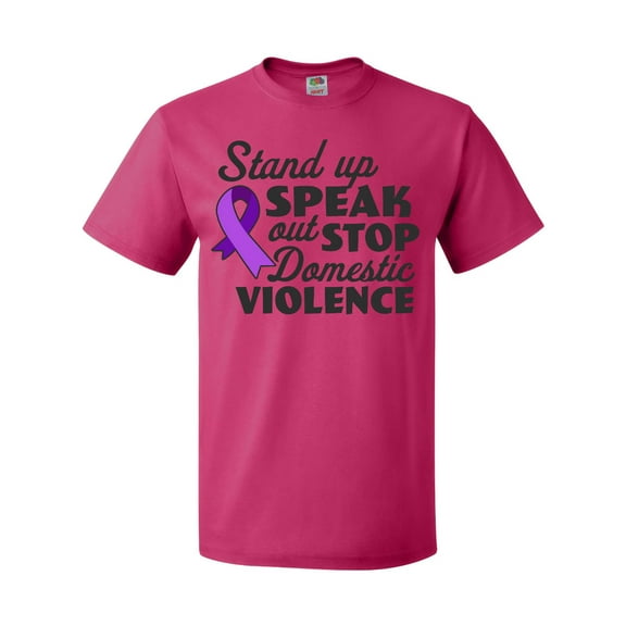 Inktastic Stand Up Speak out About Domestic Violence T-Shirt