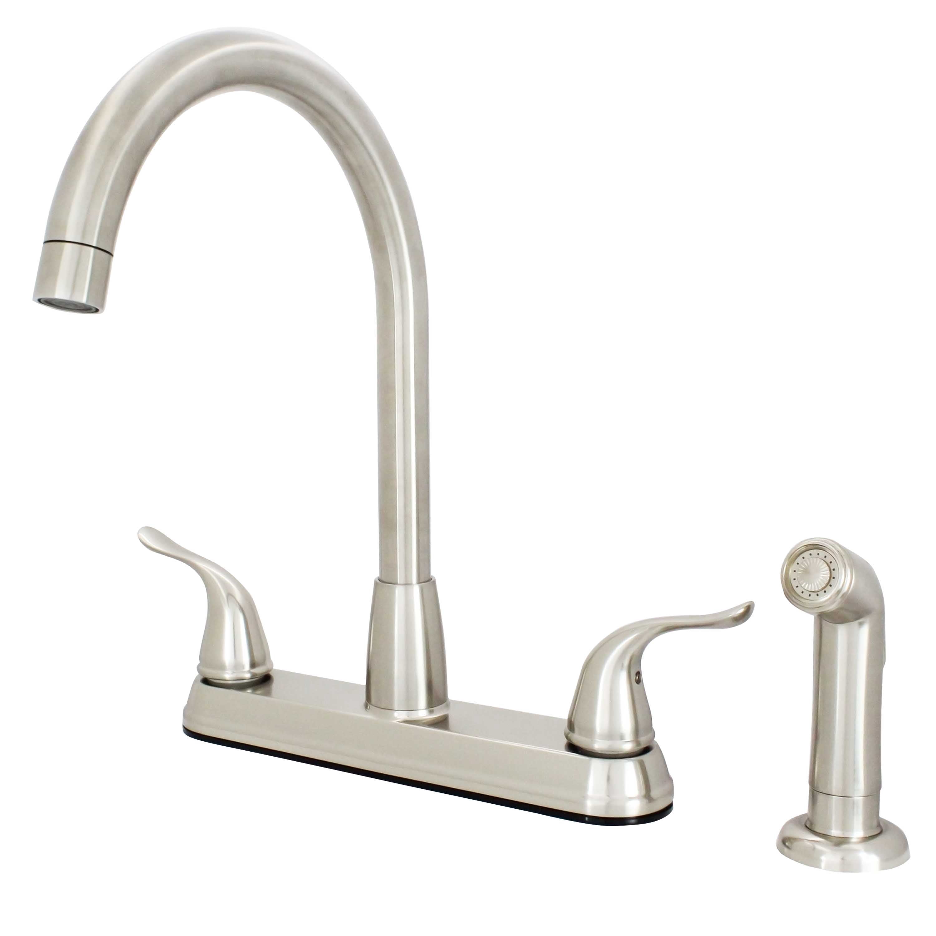 OakBrook Pacifica High Arc Kitchen Faucet with Side Sprayer