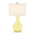 thumbnail image 1 of Safavieh Judy Ceramic Yellow Lamp with White Shade, 1 of 2