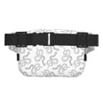 thumbnail image 3 of Balery Hand Drawn Snake Mochila Cinturón para Mujeres y Hombres, Bolsa de Cintura Impermeable de Doble Capa con Correa, 3 of 9
