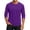Purple, variant on Men's Long Sleeve Round Neck Raglan Three Quarter Sleeve T-Shirt Top for Spring Fall Casual Style,Black,L