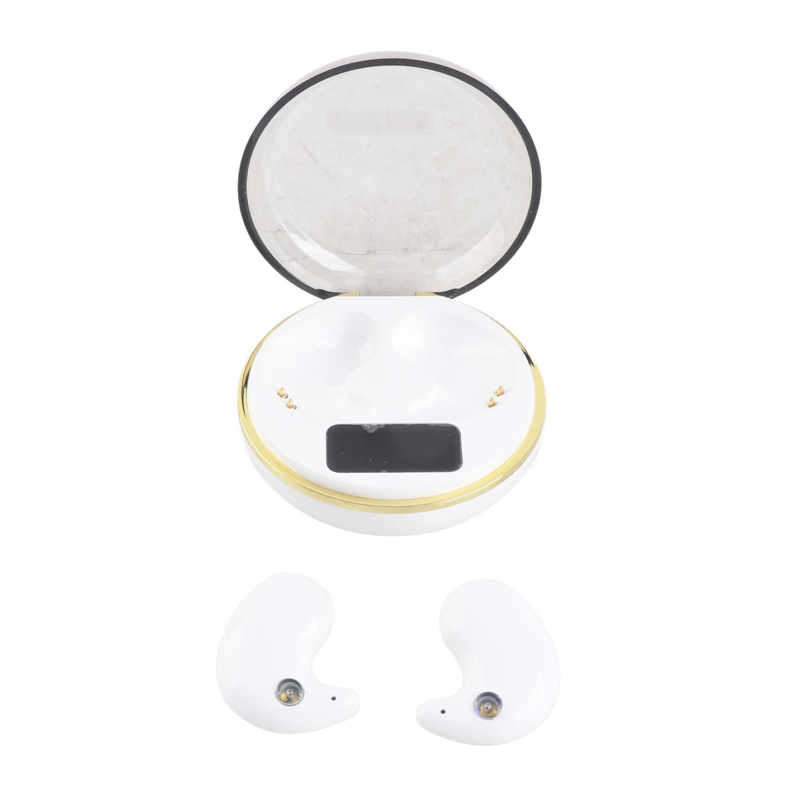 Earbuds, Compact Lightweight Design, IPX5 Waterproof  Earbuds with Charging Case, Stereo  Earphones for Sleep Work Music Built in Battery