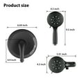 thumbnail image 7 of CoSoTower Shower system with hand held shower and combination shower. High pressure 35 function double 2-in-1 shower faucet, matte black three-way water distributor (including valve), 7 of 7
