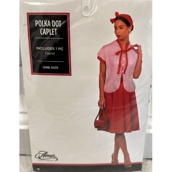 Almar Polka Dot Caplet Costume Accessory (One Size)