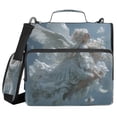thumbnail image 2 of Zipper Binder 3 Rings Stationery Office Files Daily Organizer File Folder Storage Bag Flower Angel, 2 of 8