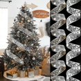 thumbnail image 2 of Christmas Ribbon Fairy Lights, Christmas Tree Light Up Ribbon, Ribbon Lights for Christmas Tree, Indoor Ribbon String Lights for Xmas Tree Decor (Gold-Warm,10M),white,10M-USB, 2 of 8