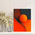 thumbnail image 2 of Qisvanset Orange Circle Texture Abstract Canvas Print 12x16 Inch Apartment Decor, 2 of 8