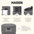 thumbnail image 3 of Haden Chelsea 10 Cup Digital Drip Coffee Maker with Glass Carafe, Grey, 3 of 9