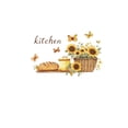 thumbnail image 3 of Adhesivos de pared para cocina, cesta con girasoles y mantequilla, 30 x 60 cm, 3 of 4
