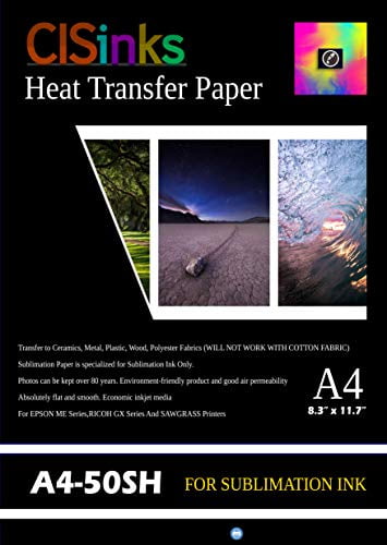 Heat Transfer Paper for Ink Jet Printing Blue Grid 50Sh 8.5x11” DARK FABRICS 
